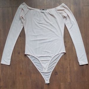 Sheer nude bodysuit